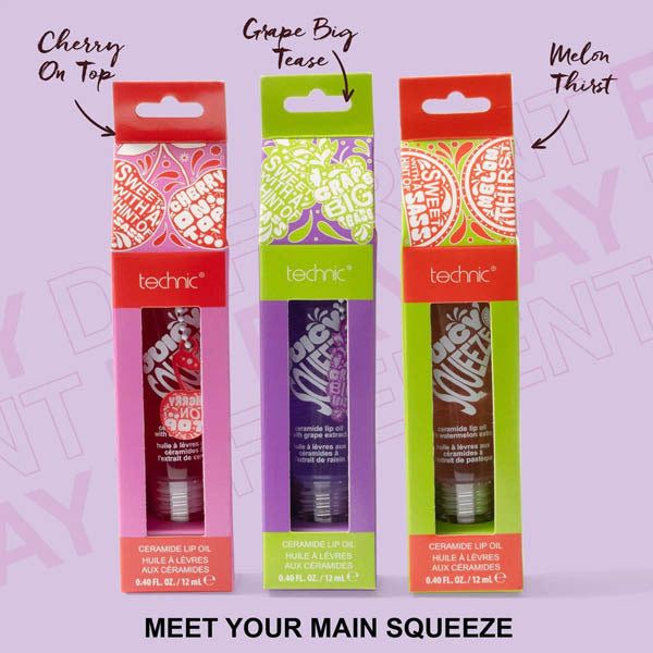 Technic Juicy Squeeze lip oil Melon Thirst 12ml, imported from the UK