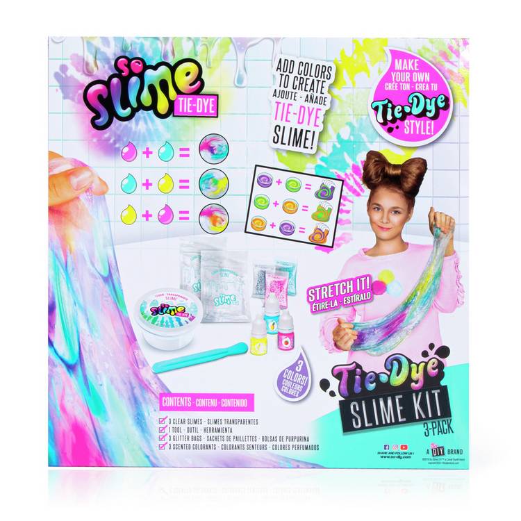 So Slime tie and dye slime craft kit - British product