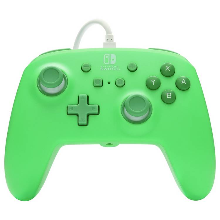 PowerA Nintendo Switch wired controller green, imported from the UK