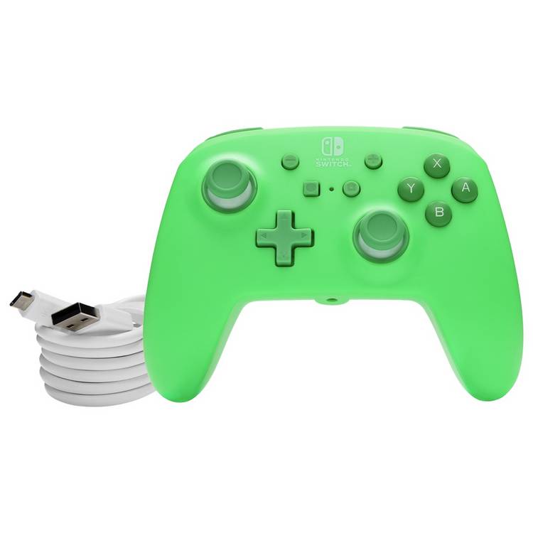 PowerA Nintendo Switch wired controller green, imported from the UK
