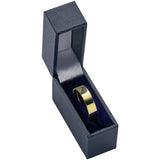 Wedfit yellow gold flat court wedding band 5mm, UK version