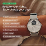 Withings ScanWatch 2 42mm smart watch pearl white grey (British brand)