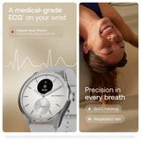 Withings ScanWatch 2 42mm smart watch pearl white grey (British brand)