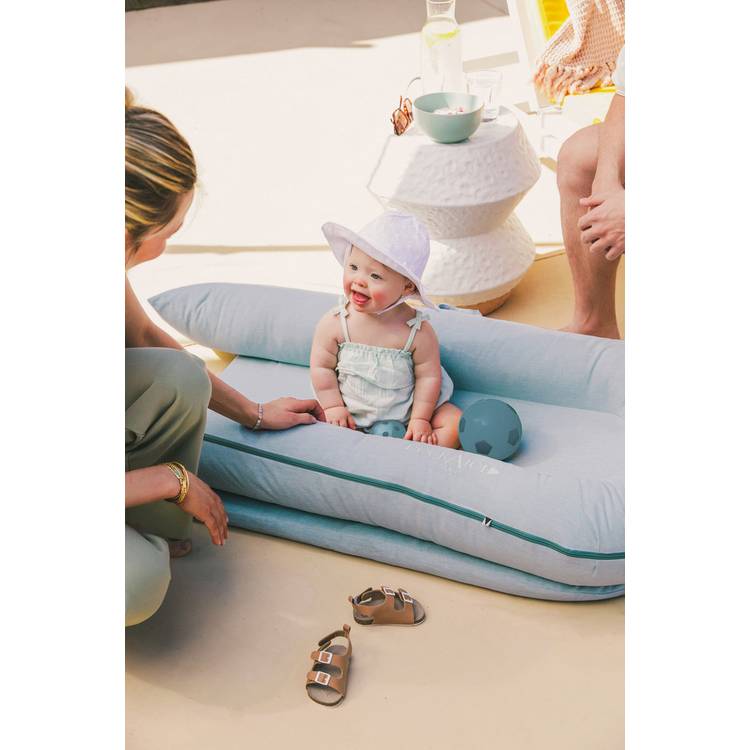 DockATot toddler lounger Marine Chambray (British brand)