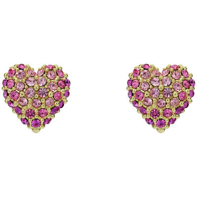 Argos Ted Baker Gold Plated Pink Crystal Heart Stud Earrings- Buy online at McGrocer