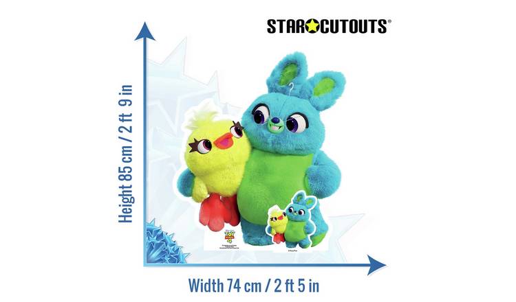 Star Cutouts Toy Story Bunny & Ducky Cardboard Cutout GOODS Argos