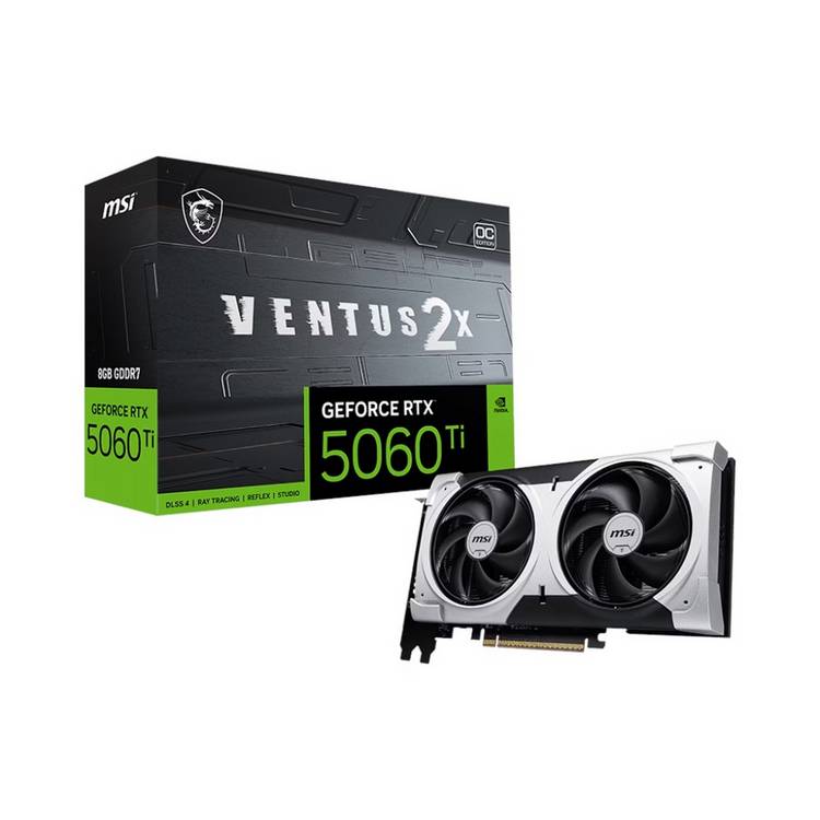 MSI GeForce RTX 5060 Ti Ventus 2X Plus 8GB graphics card, UK version