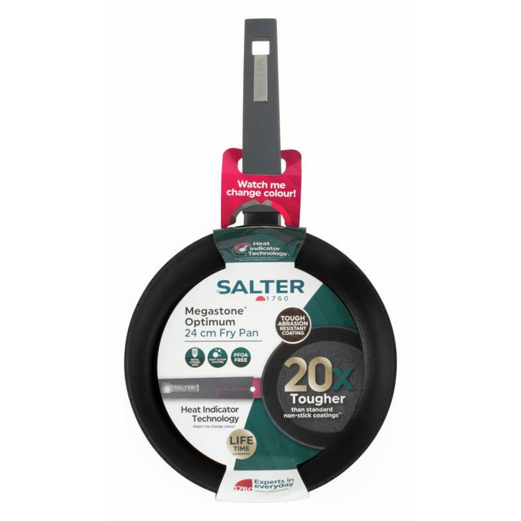 Salter 24cm non-stick aluminium frying pan - British product