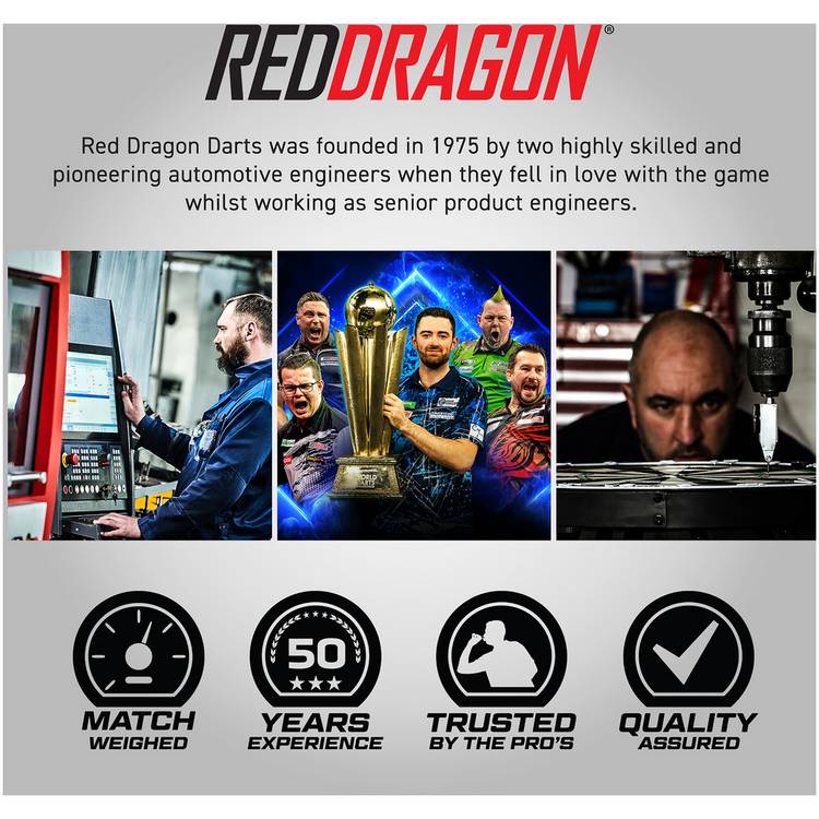 Red Dragon 20pc dart flight collection, UK version