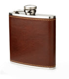 Aspinal of London Classic Leather Hip Flask 5oz - British product
