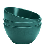 Argos Home Geo teal stoneware nibble bowls set of 3, imported from the UK