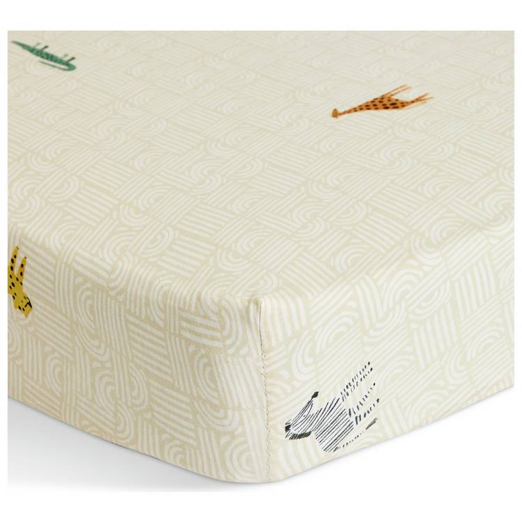 Habitat safari twin fitted sheet for moses basket - British product