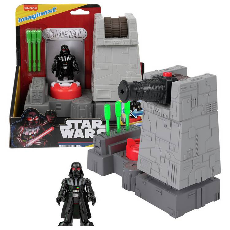 Fisher-Price Imaginext Star Wars Death Star Turret cannon and Darth Vader key, imported from the UK