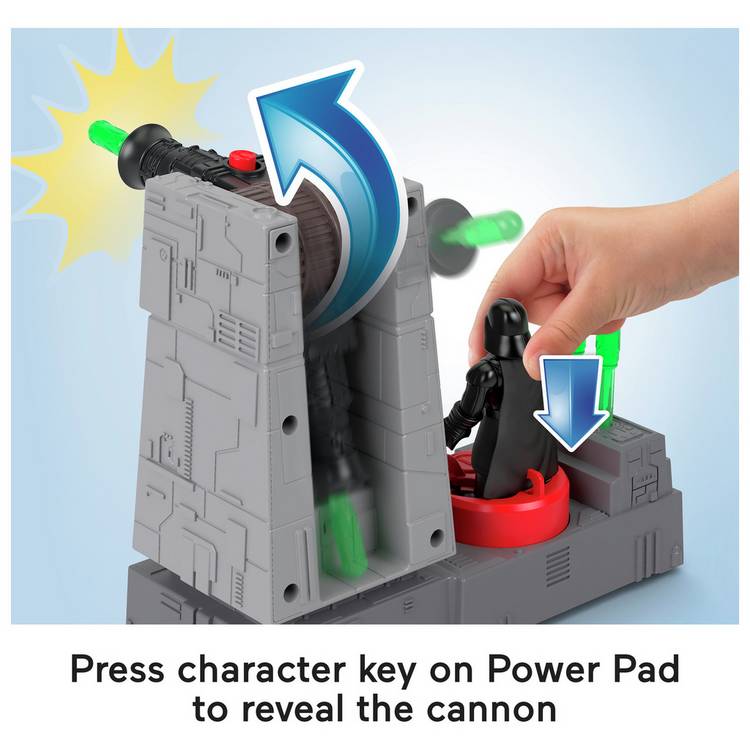 Fisher-Price Imaginext Star Wars Death Star Turret cannon and Darth Vader key, imported from the UK