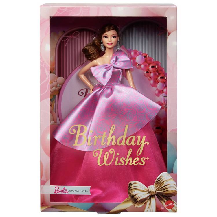 Barbie Birthday Wishes collectible fashion doll 33cm, imported from the UK