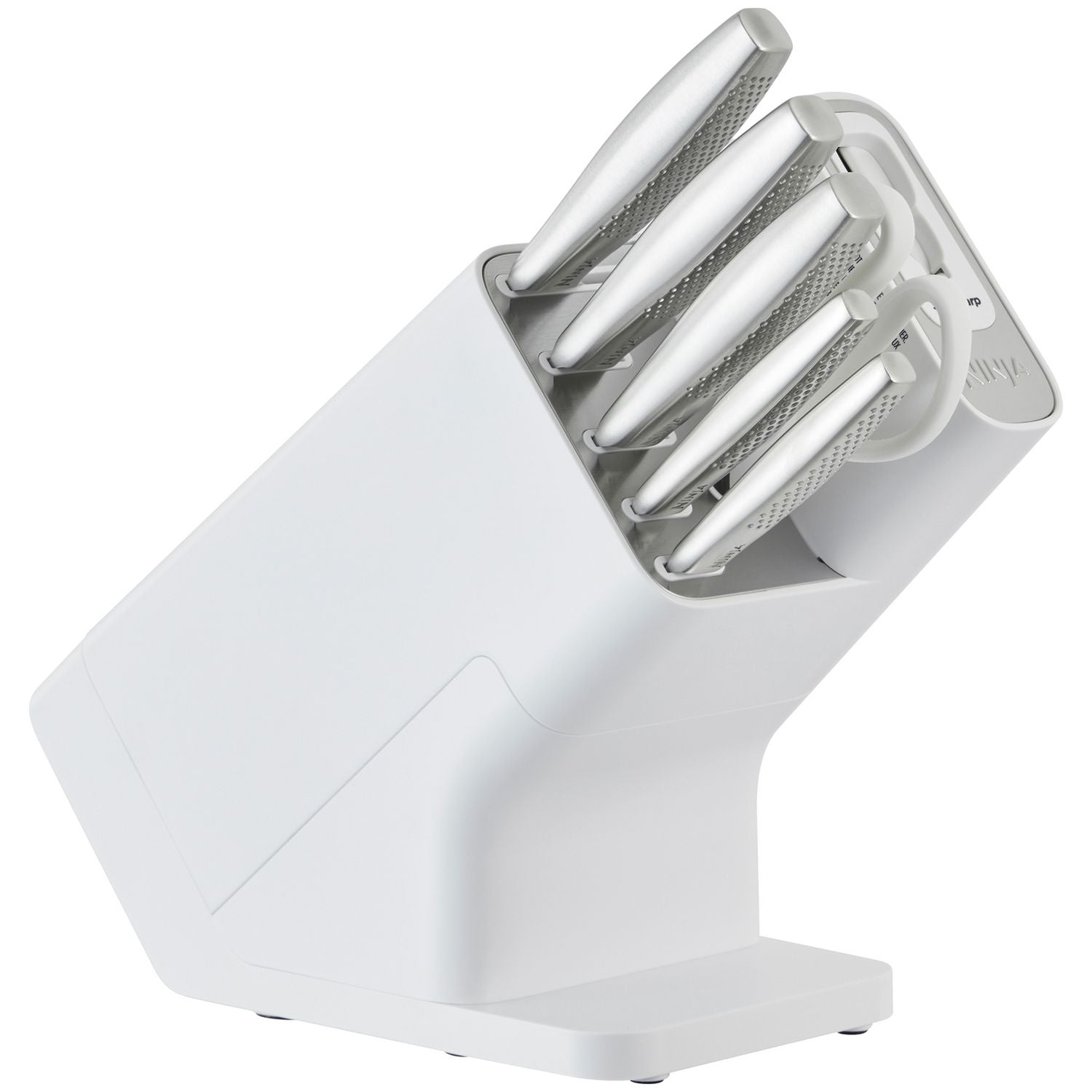 Ninja Stay Sharp knife block white 6 piece, UK version
