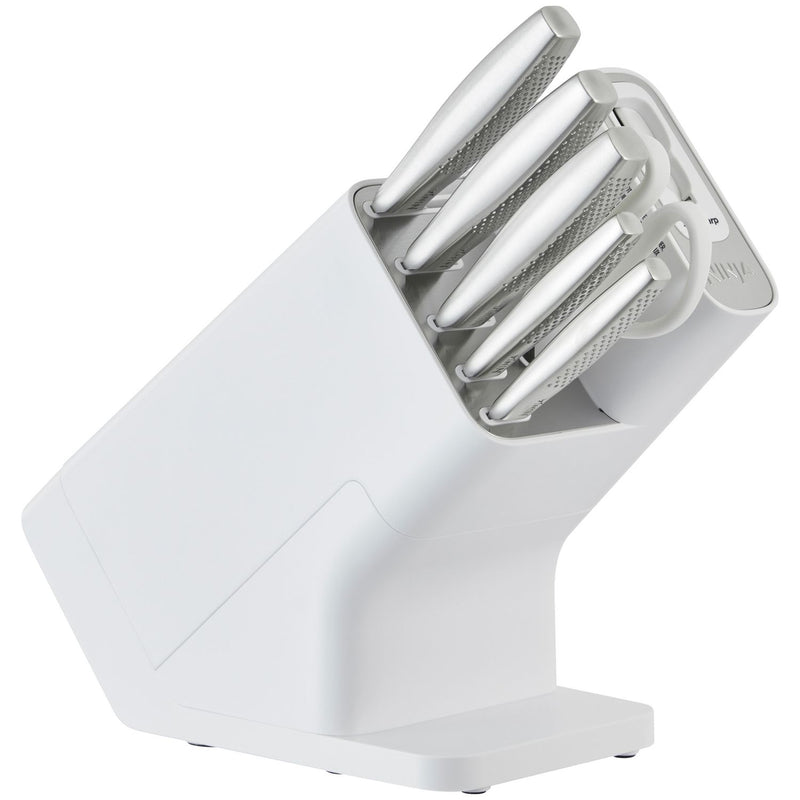Ninja Stay Sharp knife block white 6 piece, UK version