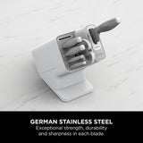 Ninja Stay Sharp knife block white 6 piece, UK version