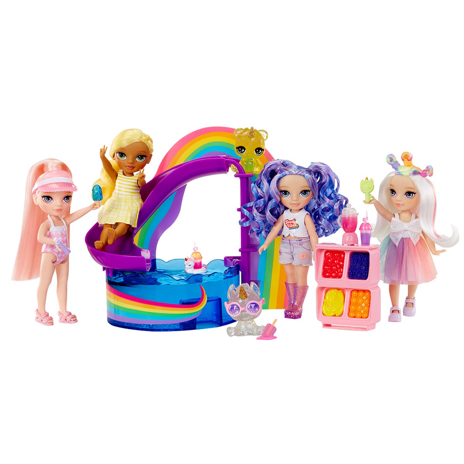 Rainbow High Little Pool Day doll playset 20cm (British brand)