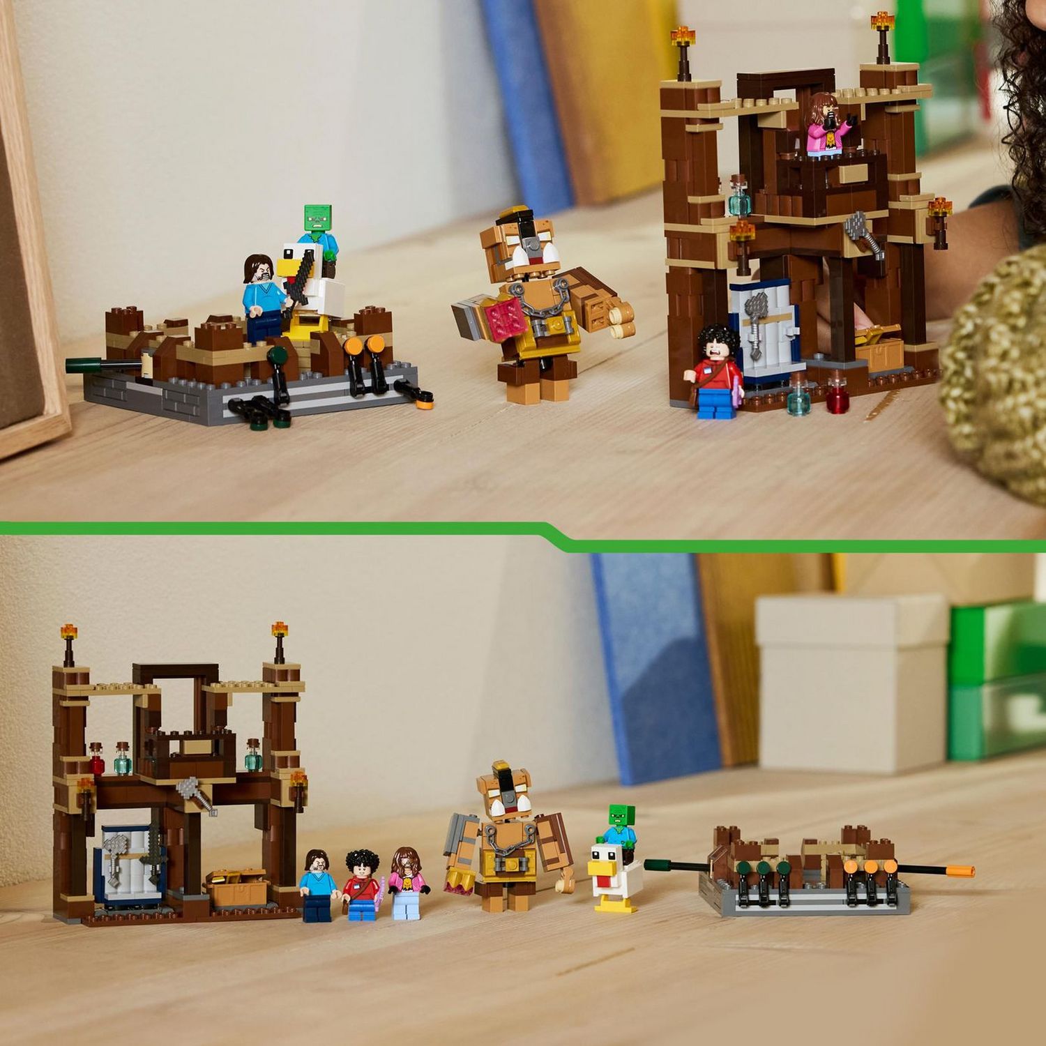 LEGO Minecraft Woodland Mansion Fighting Ring toy set, UK version
