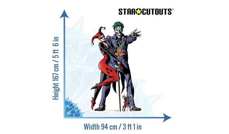 Star Cutouts Harley Quinn And Joker Cardboard Cutout GOODS Argos