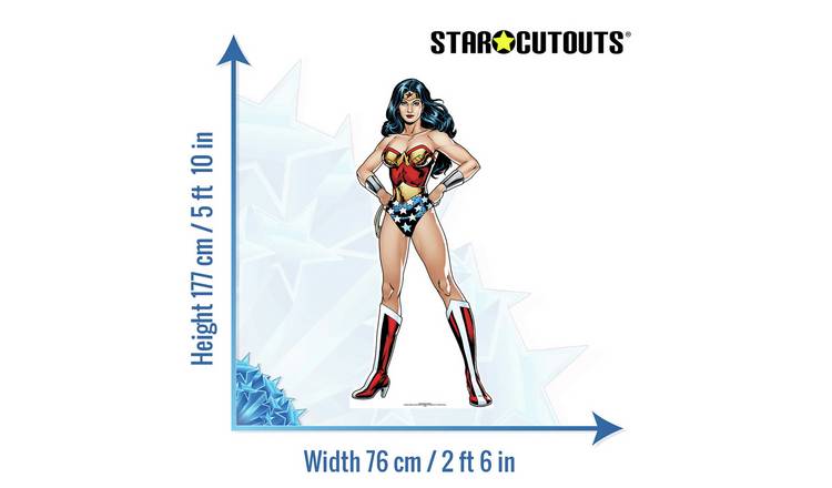 Star Cutouts DC Comics Wonder Woman Cardboard Cutout GOODS Argos