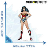 Star Cutouts DC Comics Wonder Woman life-size cardboard cutout (British brand)