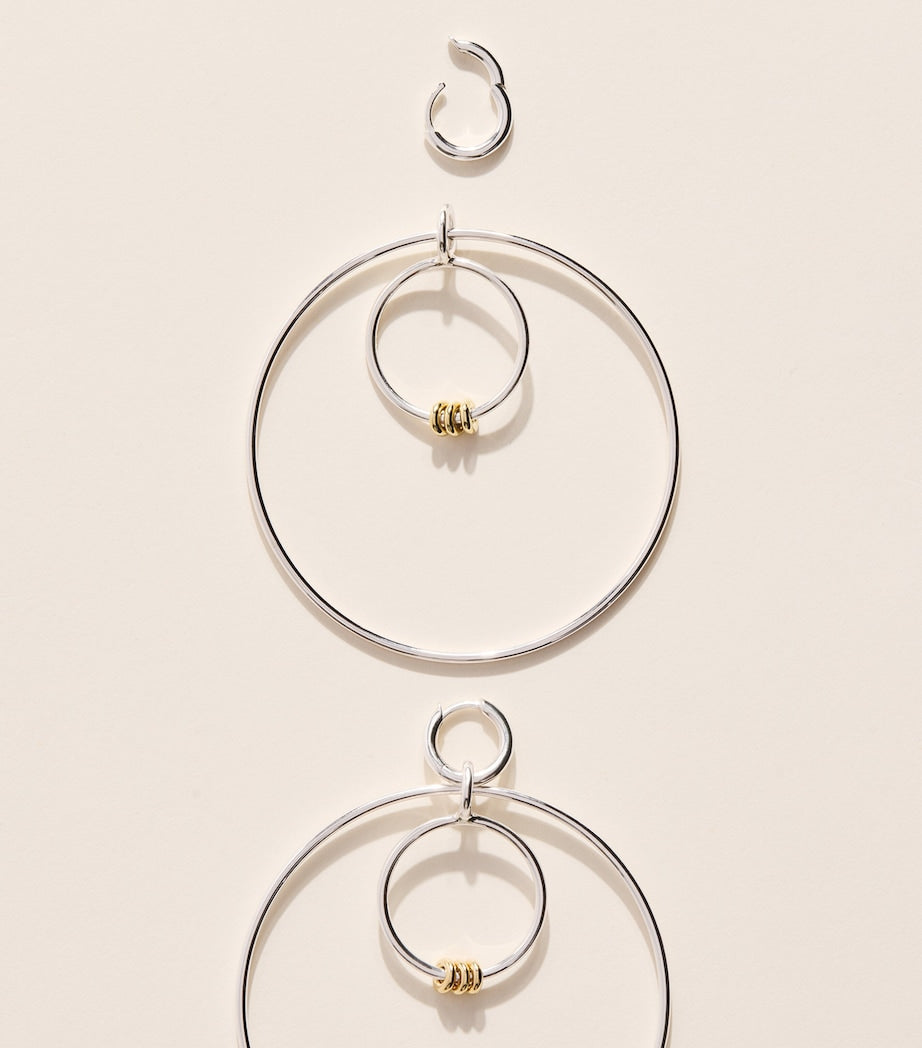 Spinelli Kilcollin Echo hoop earrings sterling silver gold, imported from the UK