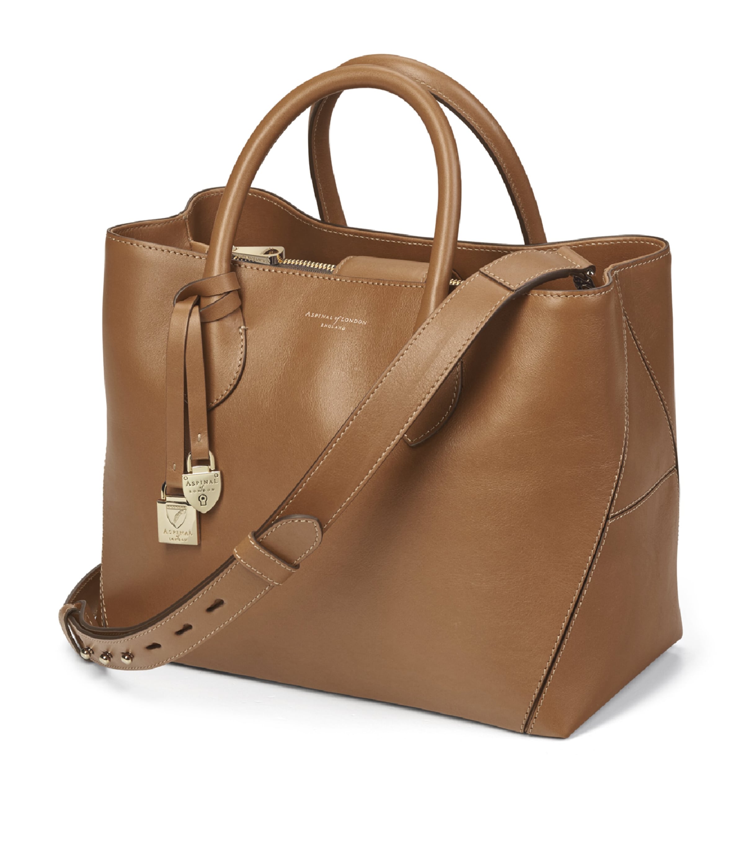 Aspinal Of London Midi Leather London Tote Bag - British product