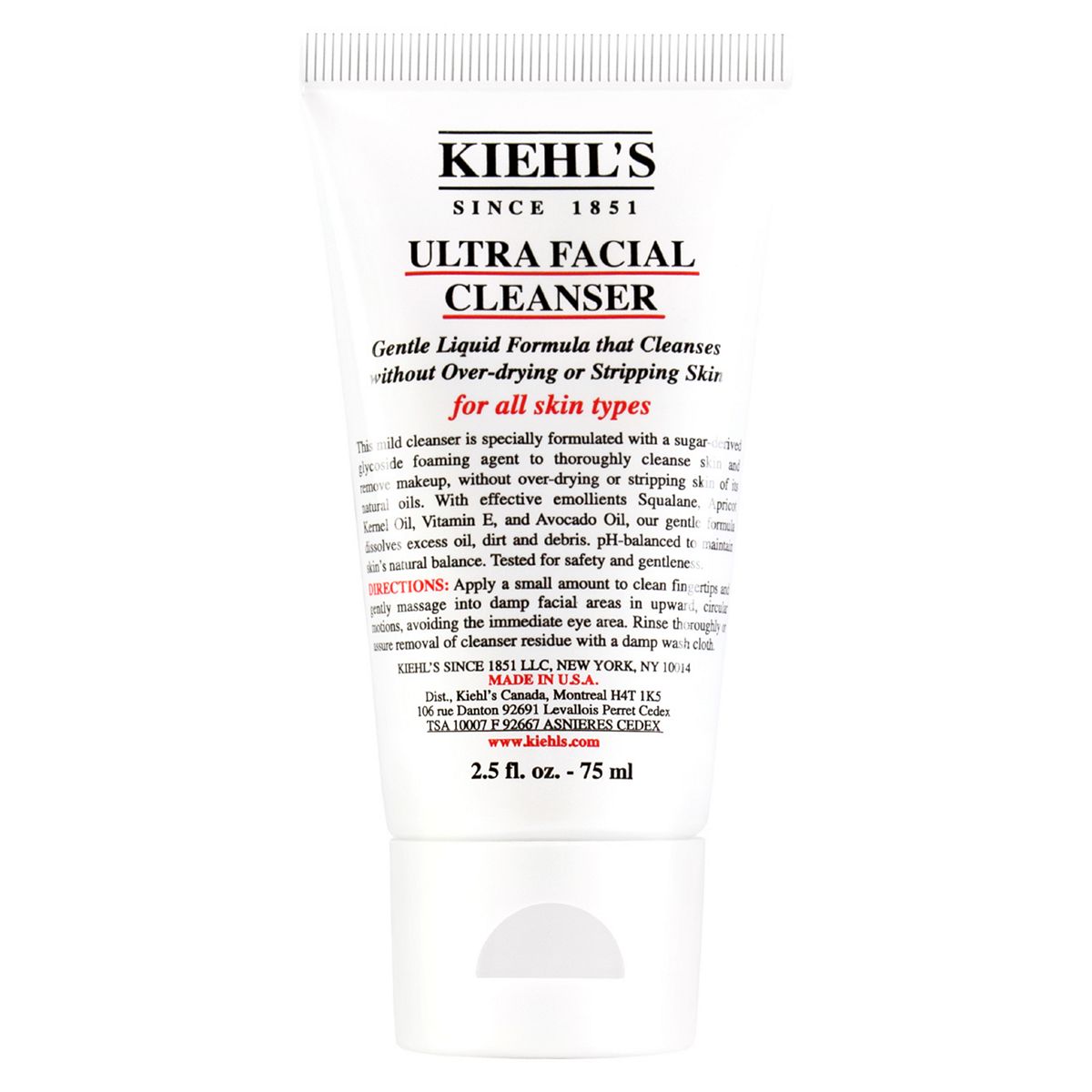 Kiehl's Ultra Facial Cleanser 75ml Suncare & Travel Boots   