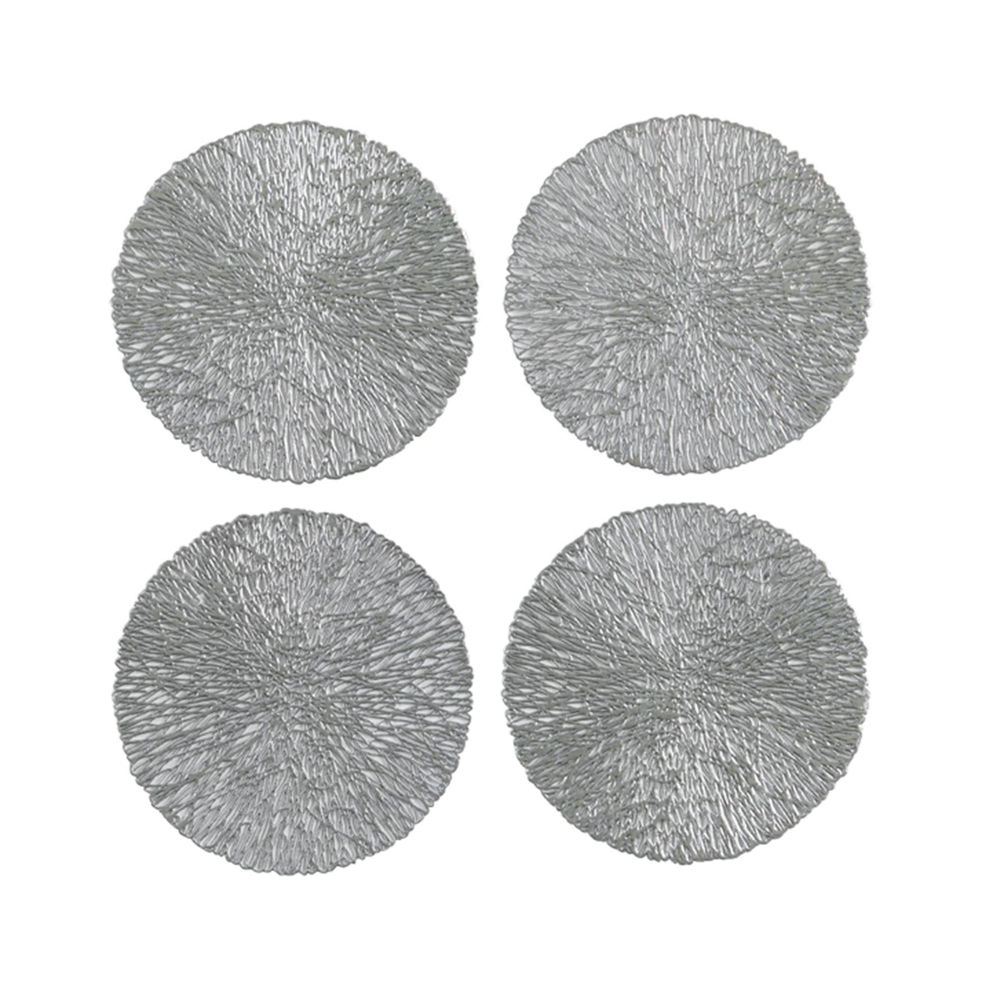 Habitat Silver Cut Out Coaster 4pk GOODS Sainsburys   