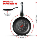 Tower Smart Start Classic frying pan 32cm, imported from the UK