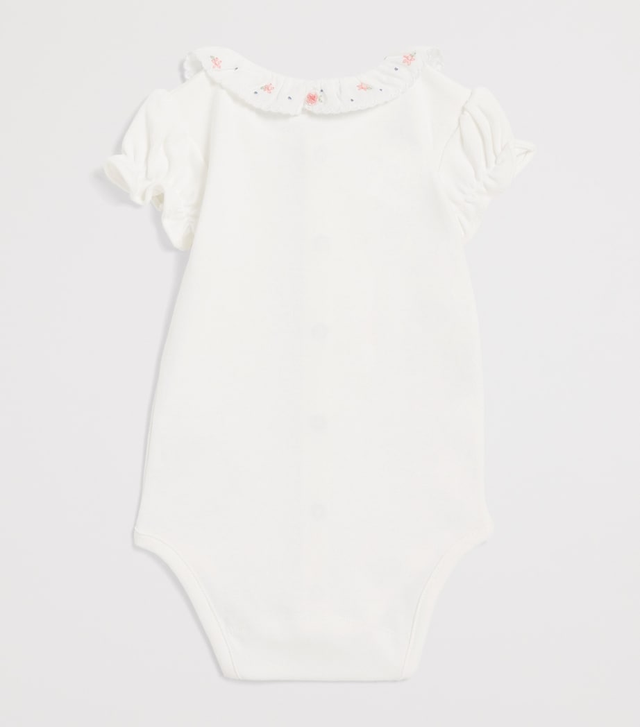 Tartine et Chocolat cotton floral-detail bodysuit for 1-24 months (British brand)