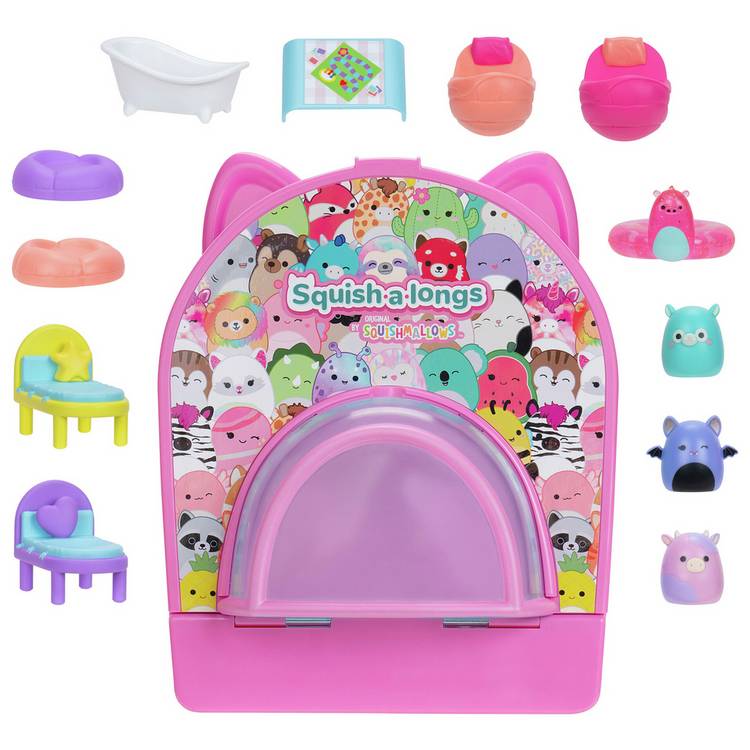 Squish-a-longs Party Pack On-the-Go Playset with Mini-Squish characters - British product