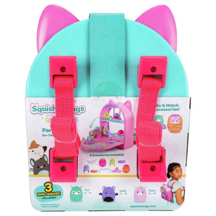 Squish-a-longs Party Pack On-the-Go Playset with Mini-Squish characters - British product