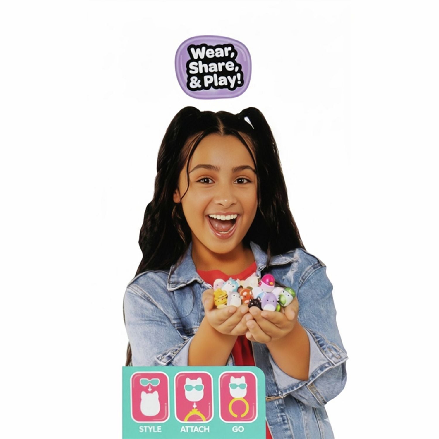 Squish-a-longs Party Pack On-the-Go Playset with Mini-Squish characters - British product