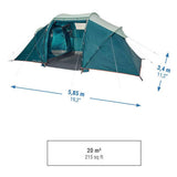 Decathlon Arpenaz 4.2 family tent 4 person - British product