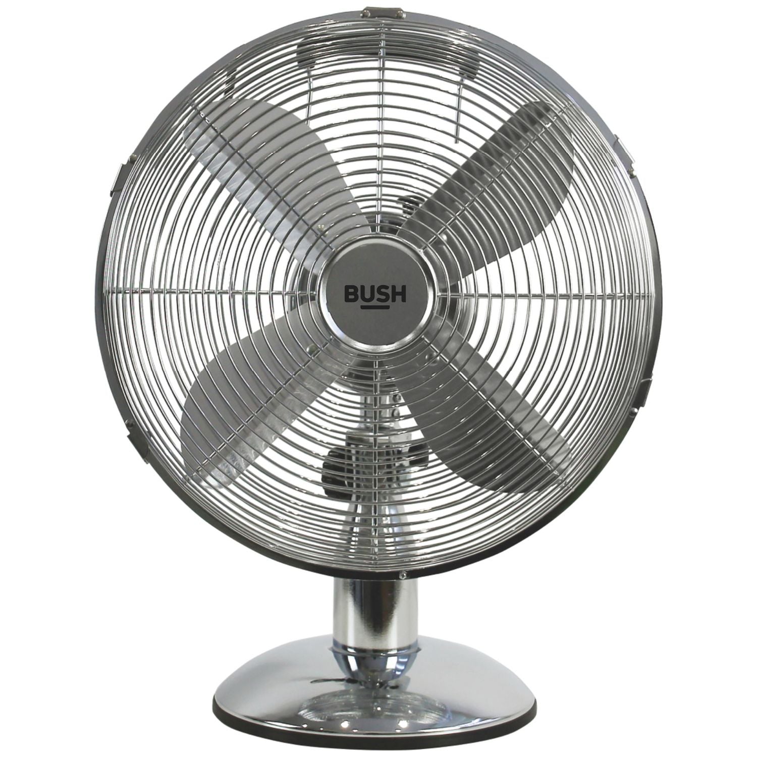 Bush chrome desk fan 12 inch, UK version