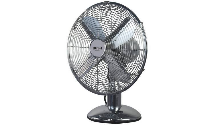 Bush chrome desk fan 12 inch, UK version