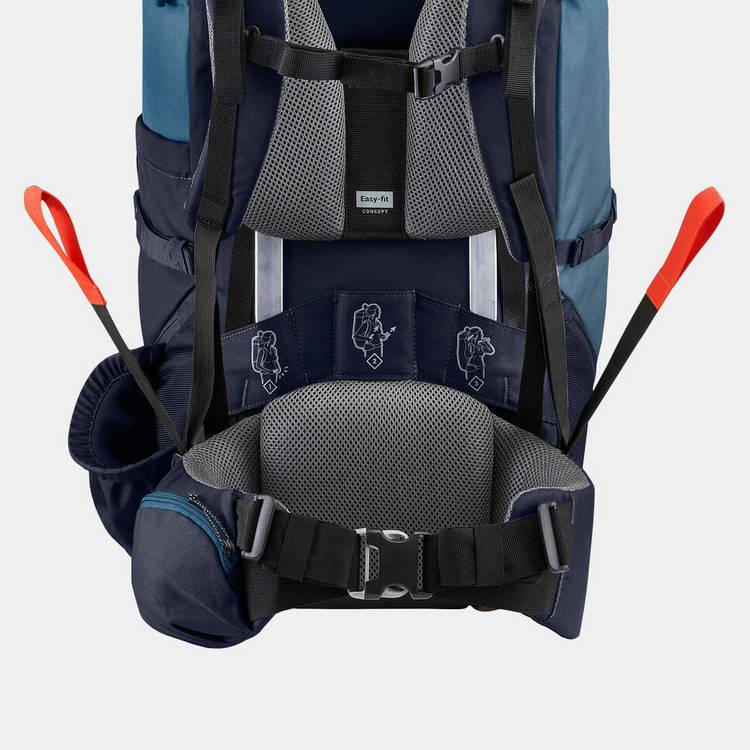 Decathlon Women's Trekking Backpack Mt100 Blue 60L - British product