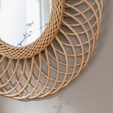 Habitat rattan round mirror wall-mounted 55x55cm - British product