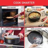 Tefal So Light 3-piece frying pan set with removable handle, UK version