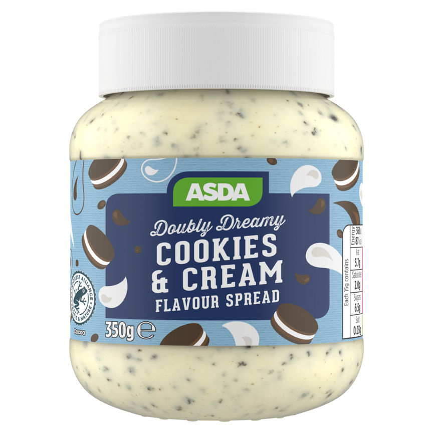 ASDA Crunchy Cookies & Cream Flavour Spread 350g GOODS ASDA   