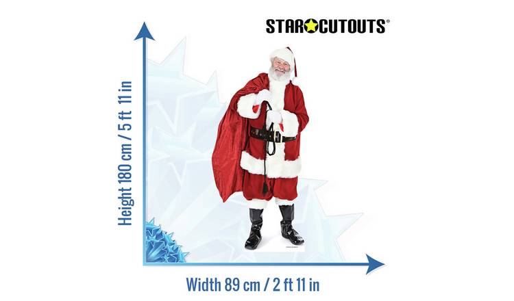 Star Cutouts Santa Sack Of Toys Cardboard Cutout