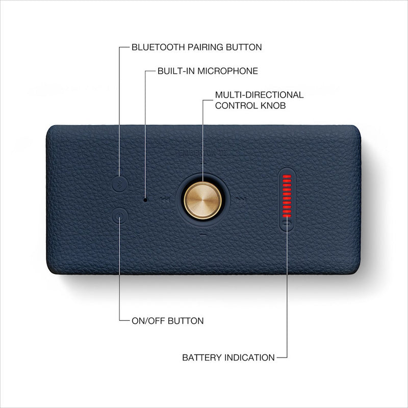 Marshall Emberton III Portable Speaker - Midnight Blue
