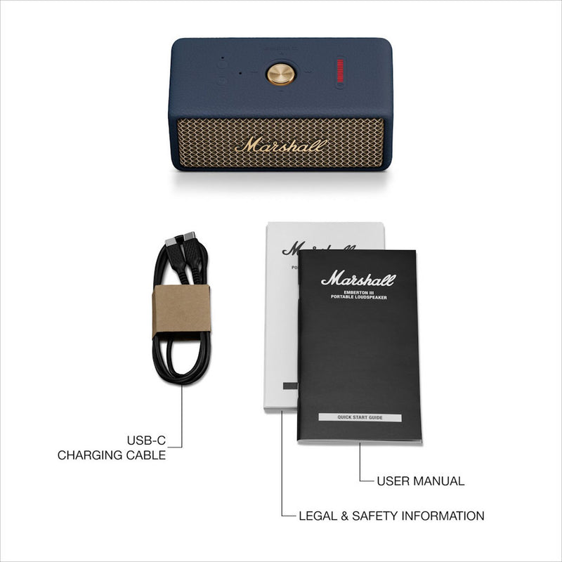 Marshall Emberton III Portable Speaker - Midnight Blue