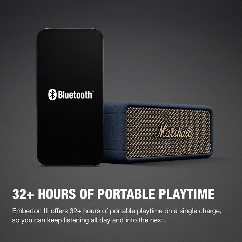 Marshall Emberton III Portable Speaker - Midnight Blue
