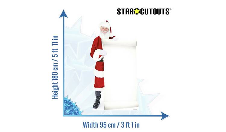 Star Cutouts Santa With Sign Cardboard Cutout GOODS Argos