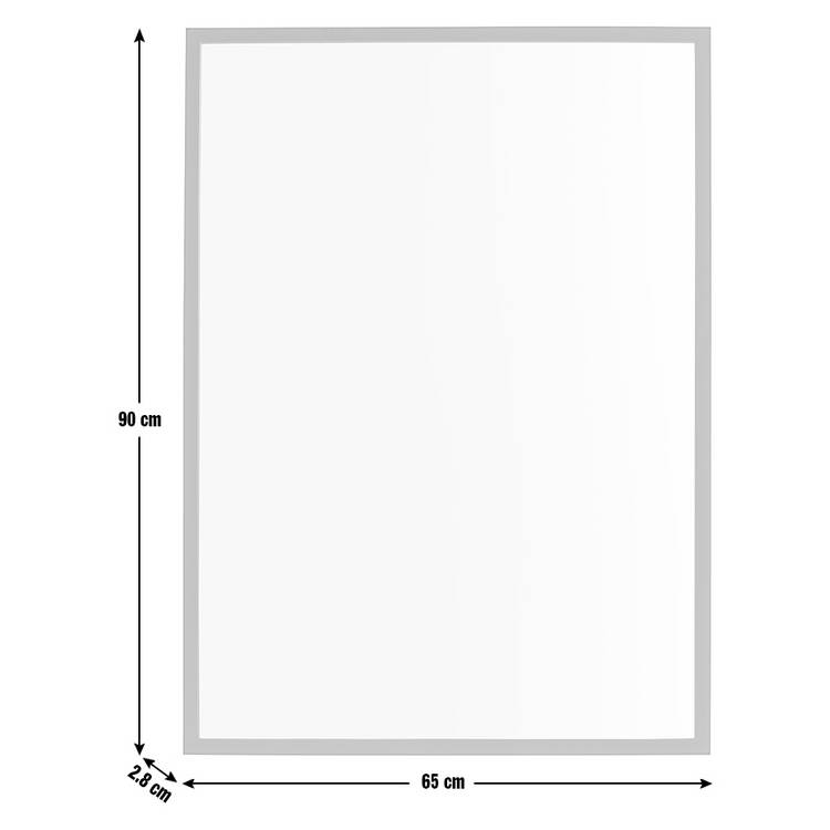 Home Essentials black wall mirror 90x65cm (British brand)