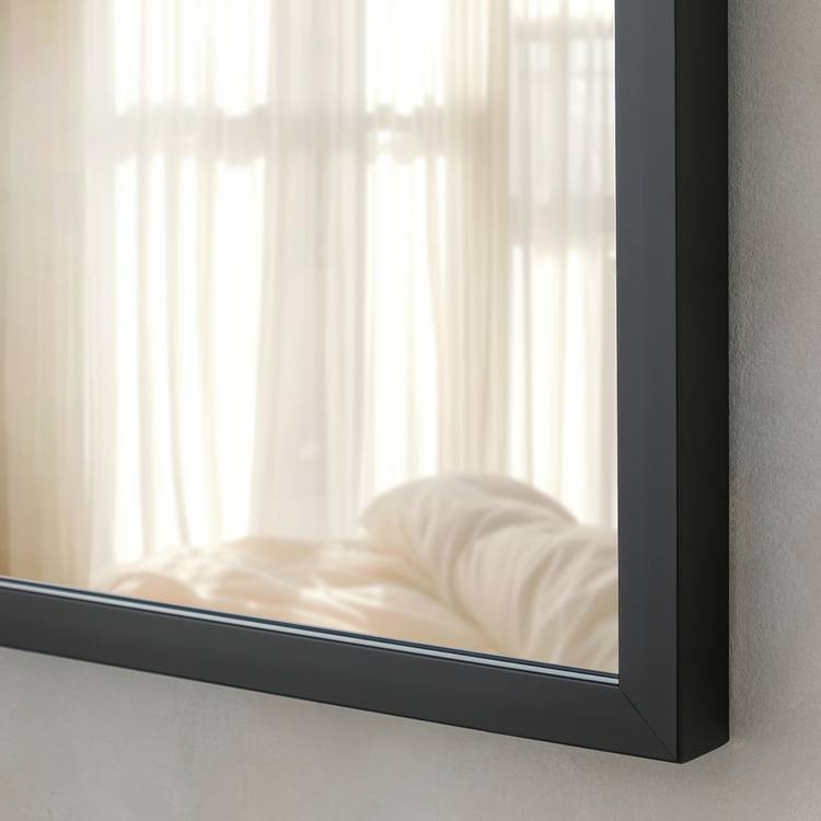 Home Essentials black wall mirror 90x65cm (British brand)